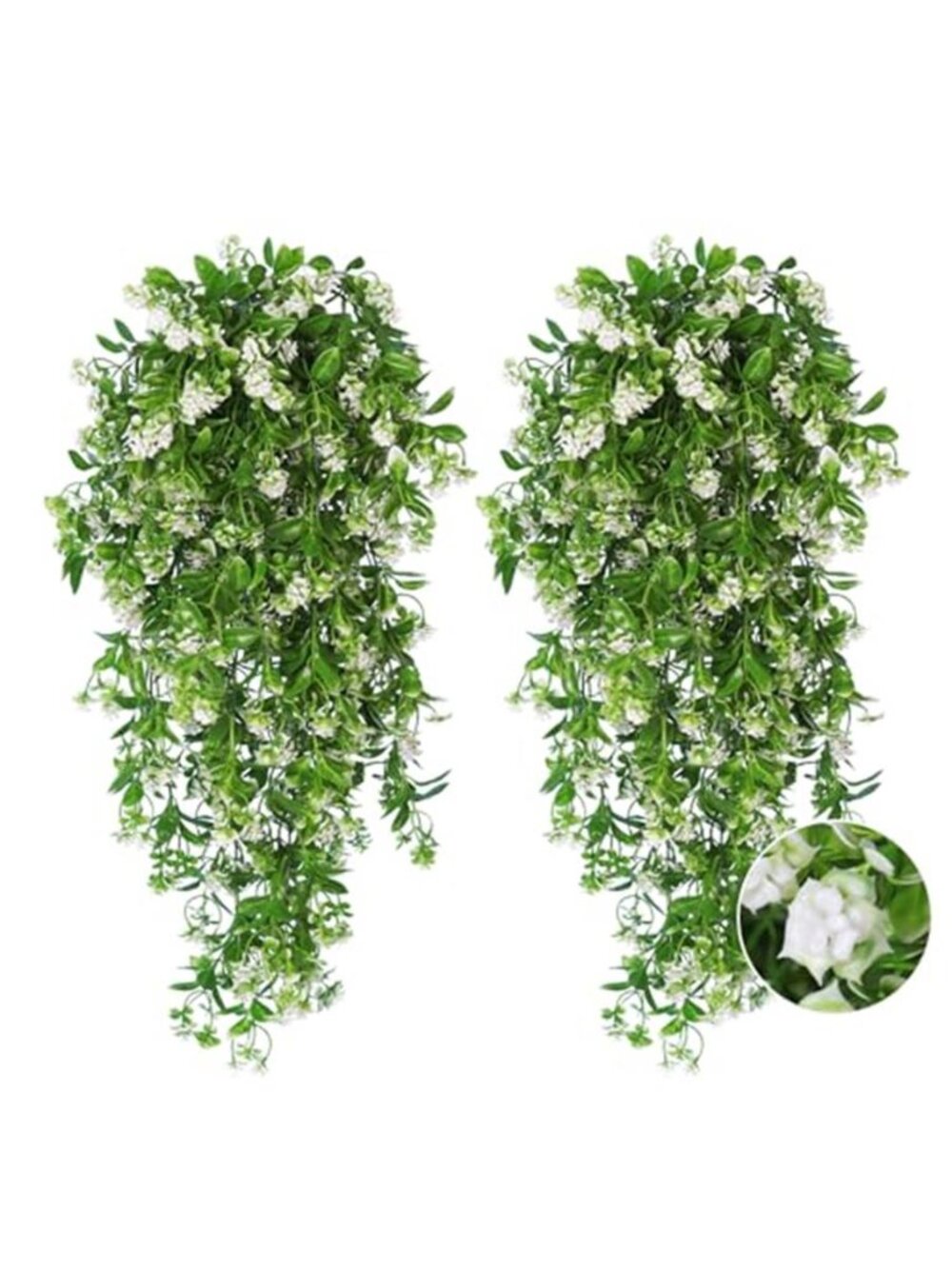 Artificial Hanging Plants Faux Greenery Vines Indoor Outdoor Wall Decor